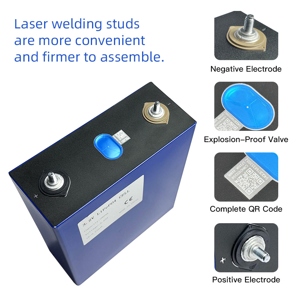 LF280K LiFePO4-batterijcellen - Gloednieuwe klasse A met QR-code